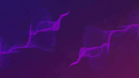 Purple Abstract Animation with Flowing Forms