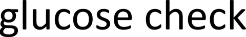 Glucose check text digital vector transparent background