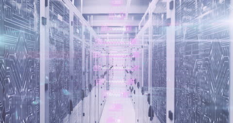 Digital Data Servers with Futuristic Holographic Effect