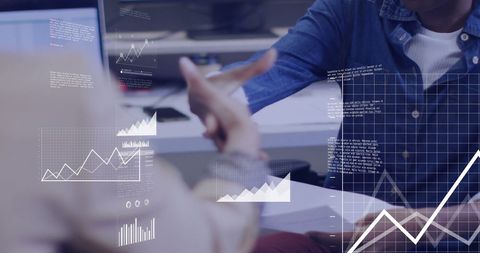 diverse team analyzing financial data with technology in office - Download Free Stock Images Pikwizard.com