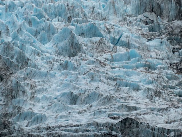 Close-up of Blue and White Glacier Texture - Download Free Stock Photos Pikwizard.com