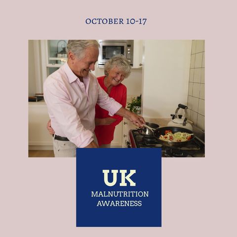 elderly couple joyfully cooking for malnutrition awareness promotion - Download Free Stock Templates Pikwizard.com