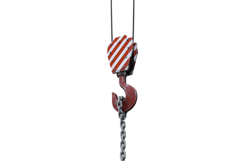 transparent industrial chain hook suspended from block - Download Free Stock Videos Pikwizard.com