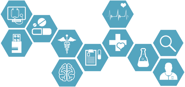 Transparent Illustration of Medical Symbols in Hexagons - Download Free Stock Videos Pikwizard.com