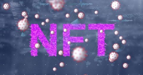 NFT Concept Blended with COVID-19 Viral Imagery - Download Free Stock Images Pikwizard.com