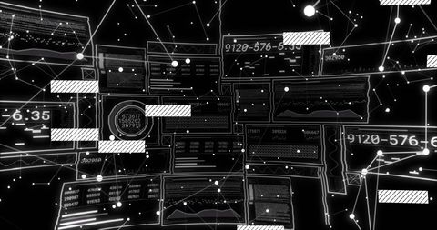 Advanced Data Processing Digital Interface Black Background - Download Free Stock Images Pikwizard.com