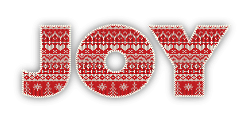 Festive Christmas Joy Text with Traditional Pattern and Transparent Background - Download Free Stock Videos Pikwizard.com