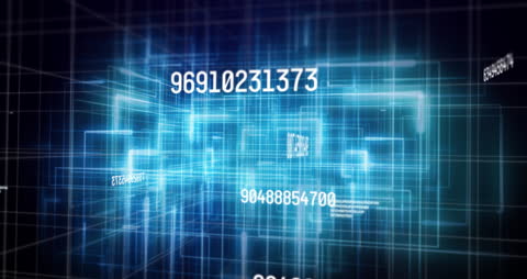 Dynamic Financial Data Animation Over Abstract Background