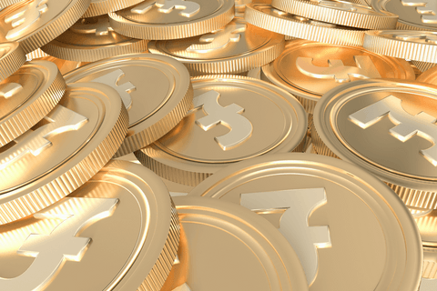 transparent coins with pound symbols on layered background - Download Free Stock Videos Pikwizard.com