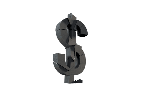 3d transparent floating dollar sign illustration - Download Free Stock Videos Pikwizard.com