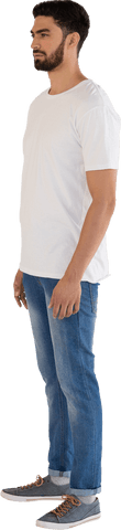 Caucasian Man Standing in Casual Wear, Transparent Background - Download Free Stock Videos Pikwizard.com