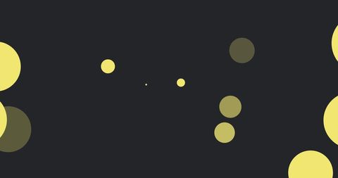 Digital Interface with Abstract Yellow Circles on Black Background - Download Free Stock Images Pikwizard.com