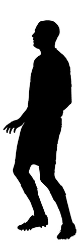 Silhouette of Male Football Player on Transparent Background for Sports Graphics - Download Free Stock Videos Pikwizard.com