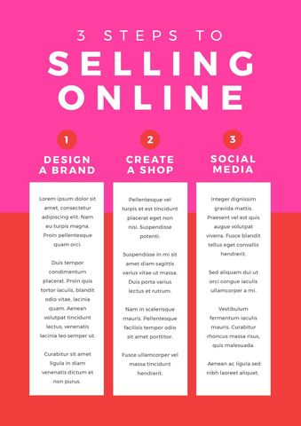 Online Selling Steps Illustrated Guide in Vibrant Theme - Download Free Stock Templates Pikwizard.com