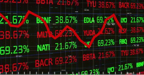 dynamic chart displaying fluctuating financial data trends - Download Free Stock Images Pikwizard.com