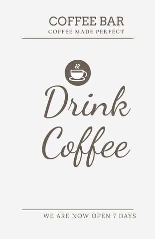 Elegant Coffee Bar Promotion with Minimalist Design - Download Free Stock Templates Pikwizard.com