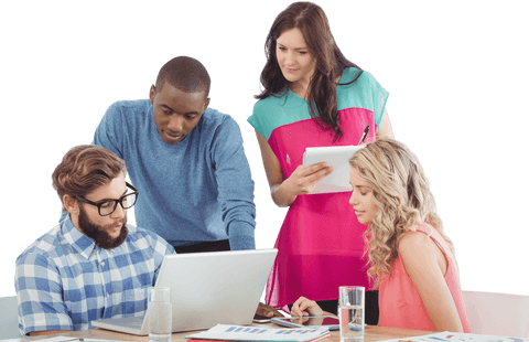 transparent office collaboration meeting with multiracial team - Download Free Stock Videos Pikwizard.com