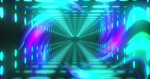 Abstract Digital Tunnel with Ethereal Light Effects - Download Free Stock Images Pikwizard.com