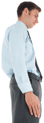smiling businessman looking down transparent background - Download Free Stock Videos Pikwizard.com