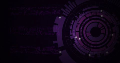 Futuristic Abstract Digital Interface with Circular Patterns - Download Free Stock Images Pikwizard.com