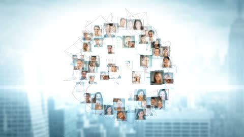 Global Networking Concept with Diverse Business People Icons