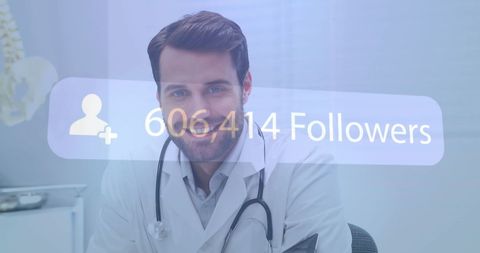 Doctor Engaging on Social Media with High Follower Count