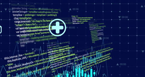 Futuristic Digital Analytics with Code and Data Visualizations