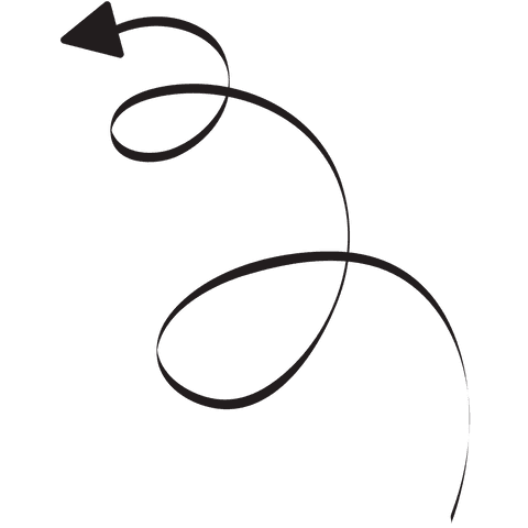 curly decorative black arrow on transparent background - Download Free Stock Videos Pikwizard.com