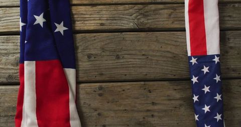 American Flag Drapes Over Rustic Wooden Surface - Download Free Stock Images Pikwizard.com