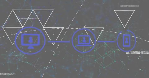 Digital global network and data processing graphic
