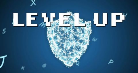 Cybersecurity Level Up Digital Concept - Download Free Stock Images Pikwizard.com
