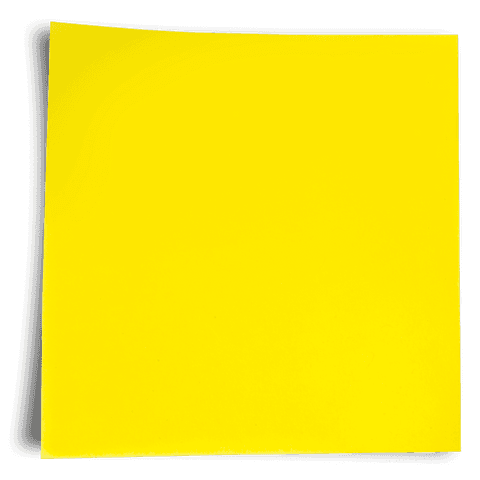 Yellow square with copy space and transparent background