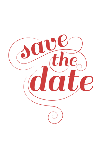 Retro Save the Date Text with Flourishes Transparent Background - Download Free Stock Videos Pikwizard.com