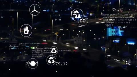 Smart City Highway with Sustainability Overlay Elements