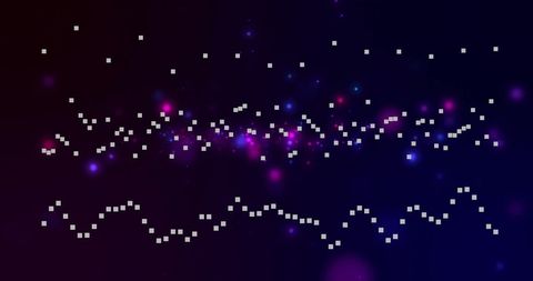 Pixelated Patterns in Cosmic Galaxy Scene