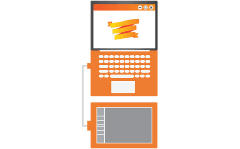Digital Laptop and Tablet Illustration on Transparent Background - Download Free Stock Videos Pikwizard.com