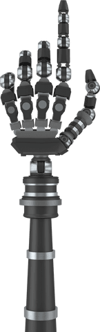 transparent robot arm pointing with finger precision - Download Free Stock Videos Pikwizard.com