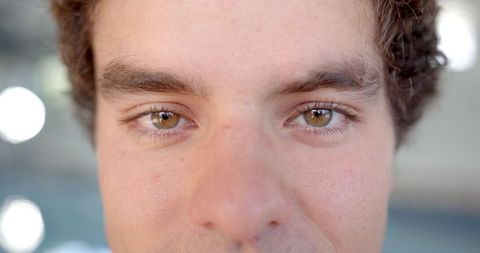 Close-Up of Swimmer with Intense Focus Before Competition