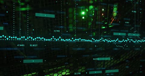 Data Processing Overlay with Green Technology Aesthetics - Download Free Stock Images Pikwizard.com