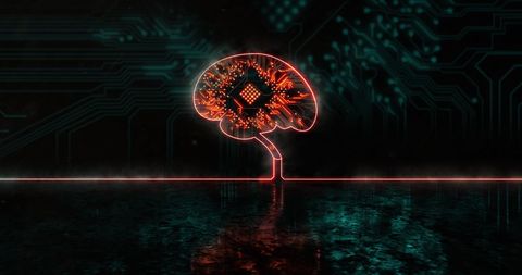 glowing digital brain and neural technology interface - Download Free Stock Images Pikwizard.com