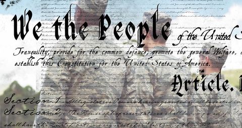 Military personnel throughout united states constitution