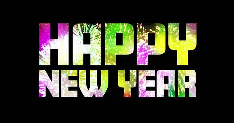 Happy New Year Celebration with Vibrant Fireworks - Download Free Stock Images Pikwizard.com