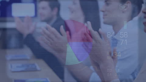 Diverse Professionals Analyzing Data with Technology