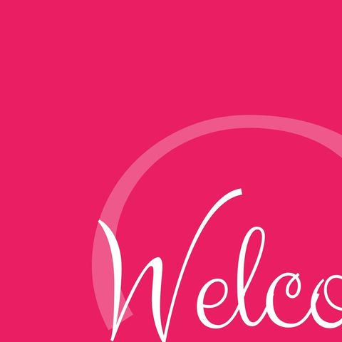 Bright Welcome Card with Bold Text on Pink Background - Download Free Stock Templates Pikwizard.com