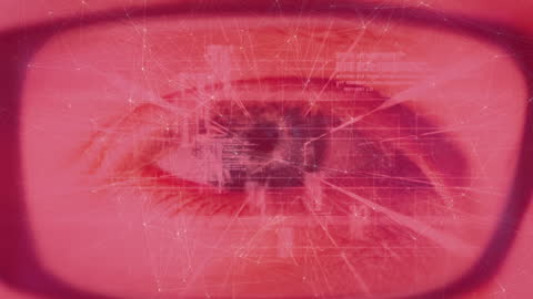 Digital Eye with Futuristic Data Networks