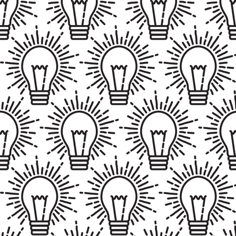 Transparent Seamless Black Lightbulb Pattern Illustration - Download Free Stock Videos Pikwizard.com