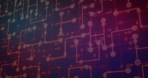 abstract digital circuit background with red tones - Download Free Stock Images Pikwizard.com