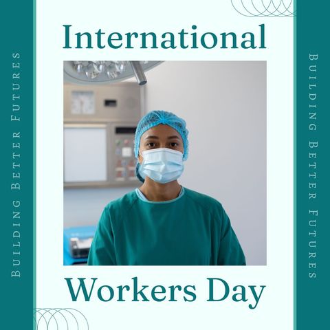 international workers day healthcare hero portrait - Download Free Stock Templates Pikwizard.com