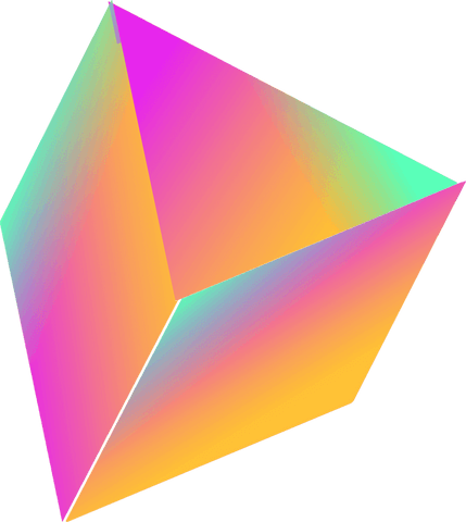 colorful gradient 3d polyhedron on capptivating transparent backdrop - Download Free Stock Videos Pikwizard.com