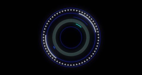 digital round scanner with futuristic interface and data display - Download Free Stock Images Pikwizard.com